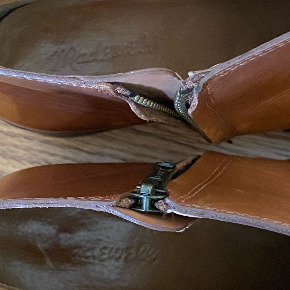 Madewell Booties Warm Cinnamon Leather Size 11 - Picture 6 of 12